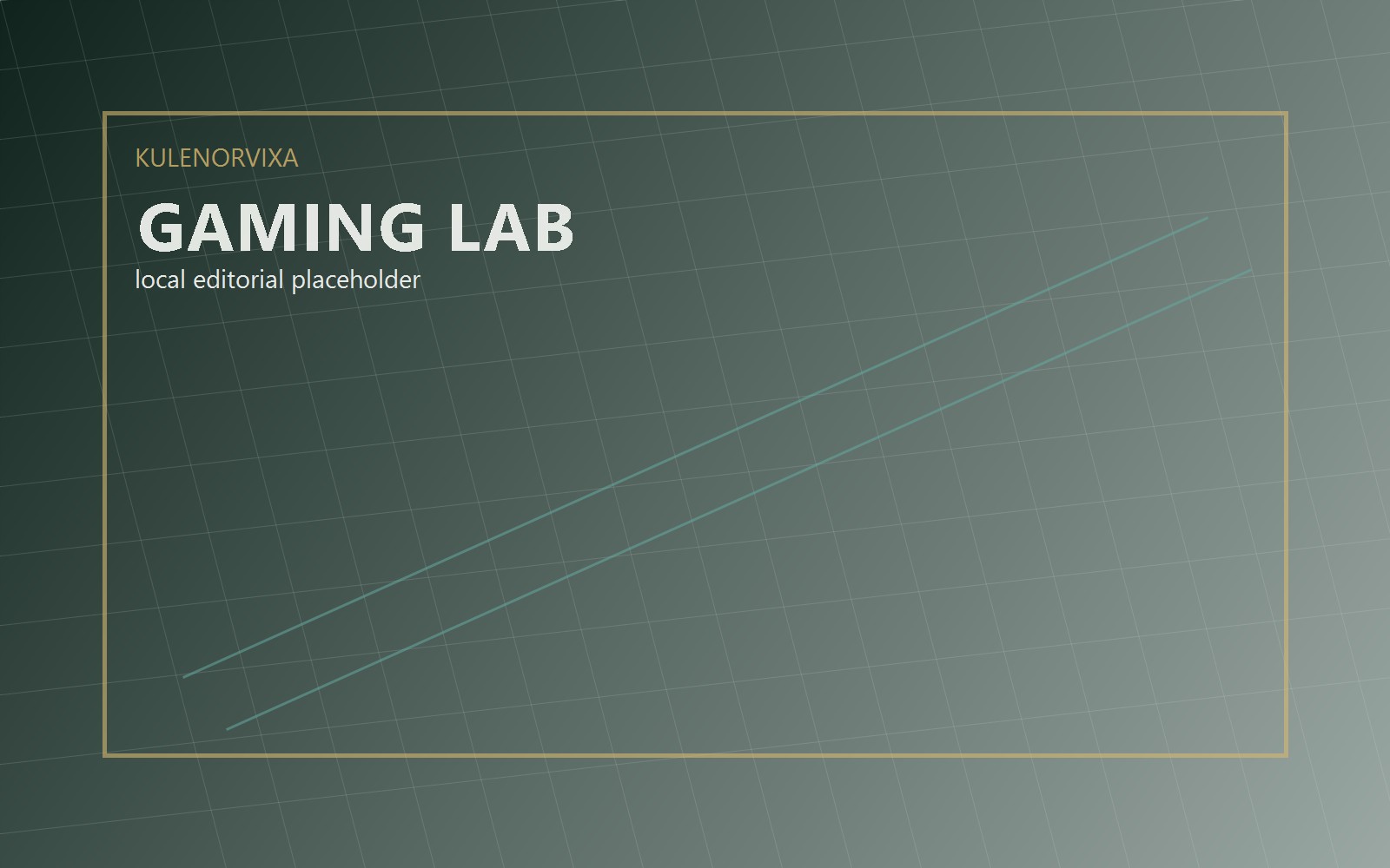 Gaming lab with benchmark displays