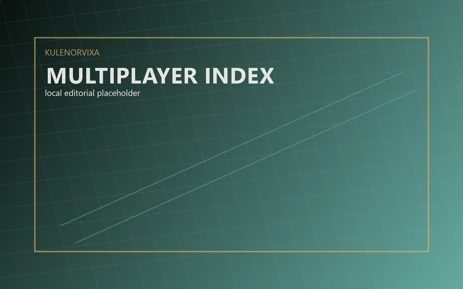 Multiplayer analytics UI